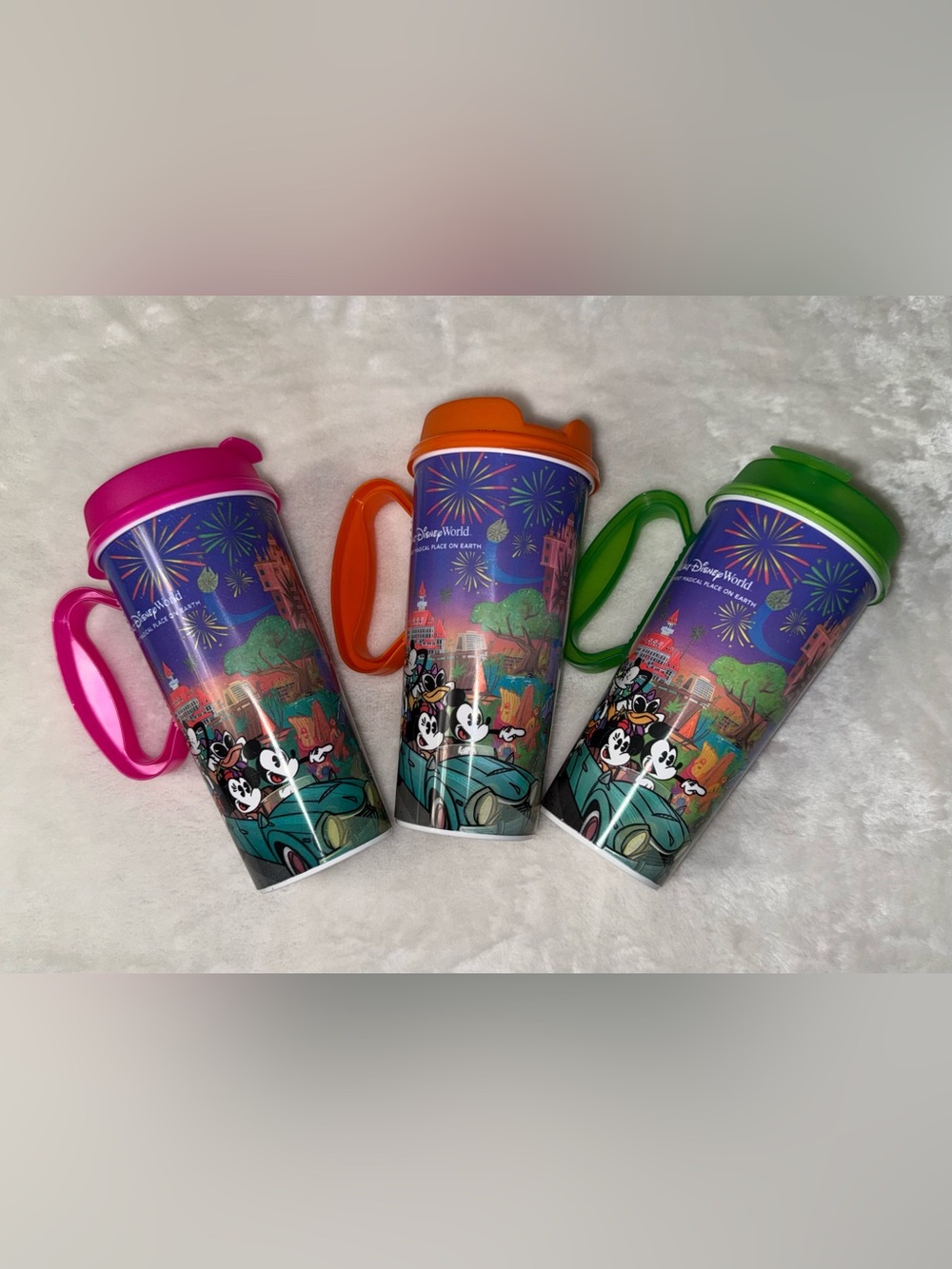 Disney Resort Refillable Mug set of 3